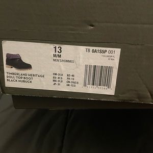 Black timberland heritage roll top